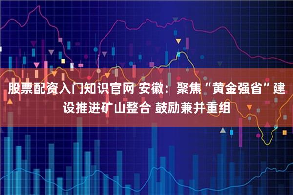 股票配资入门知识官网 安徽：聚焦“黄金强省”建设推进矿山整合 鼓励兼并重组